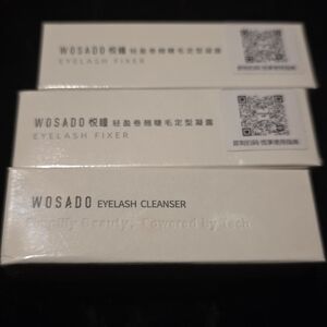 Lot Of 3 WOSADO LASHES Cleaner / Fixer (2 Fixers & 1 Cleaner) New In Box Sealed